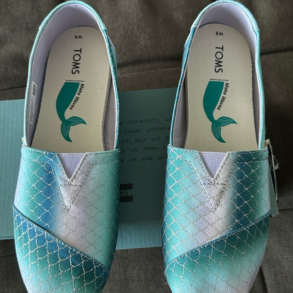 TOMS Iridescent Mermaid Scales Alpargatas